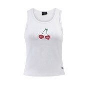 USC Trojans Women's Hype & Vice White Cherries MVP Tank